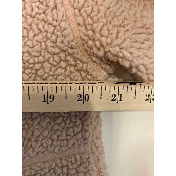 UGG By Koolaburra Pink 1/2 Zip Sherpa Fleece Pullover Sweatshirt Medium Winter - Picture 15 of 16